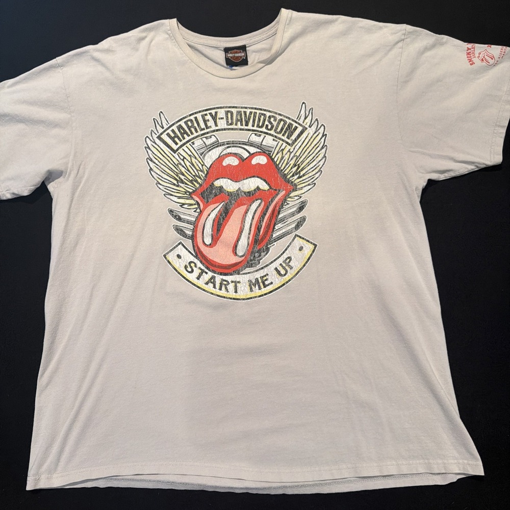 Harley-Davidson Rolling Stones Start Me Up Graphic Tee Mens XL